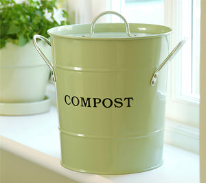 2-N-1 Kitchen Bucket in Soft Green