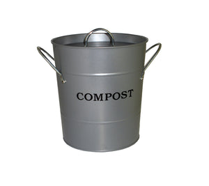 2-N-1 Kitchen Bucket in Silver (matte)