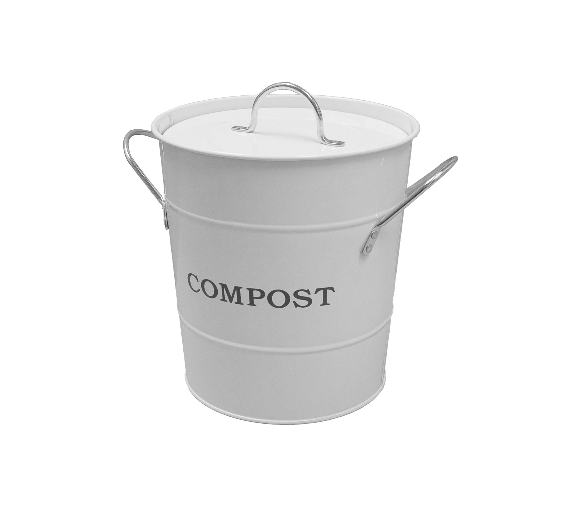 2-N-1 Kitchen Bucket in White