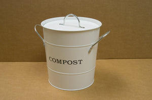 2-N-1 Kitchen Bucket in White