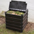 iCompost Expandable Compost Bin, Interlocking Louvered Bin + Removable Slats